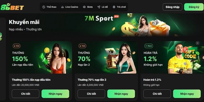 Nhà cái thường xuyên đưa ra các gói khuyến mãi hấp dẫn